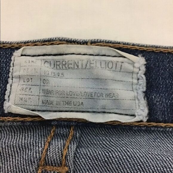 Current/Elliott Sample Blue Wash Flare Leg Jeans - Picture 14 of 15